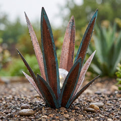 Glowing Solar Agave Garden Light, Outdoor Succulent Decor, Plant Lover Gift