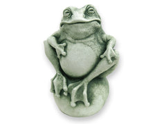 Frog Statue for Home & Garden, Frog Art Sculpture, Frog Home Decor, Frog Art Stone Sculpture, Frog Figurine, Frog on the Ball Garden Decor