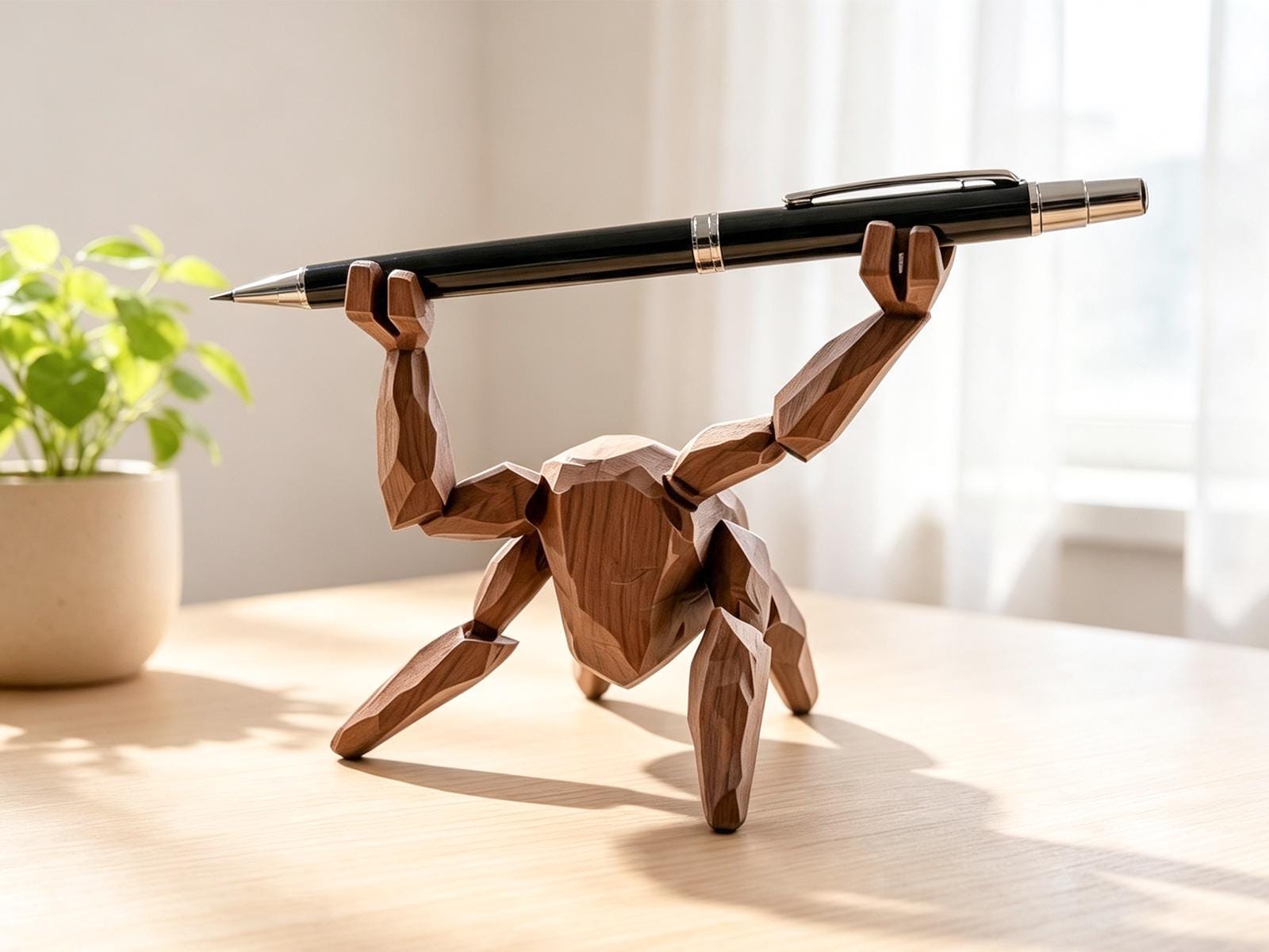 Rocky Figurine Sci Fi Desk Decor, 3D Printed Glasses/Pencil Holder