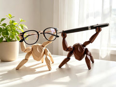 Rocky Figurine Sci Fi Desk Decor, 3D Printed Glasses/Pencil Holder